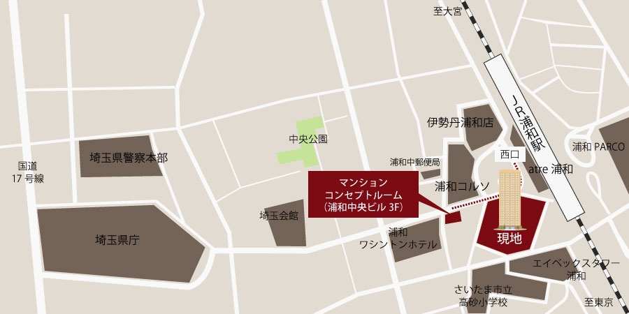 マンション周辺地図