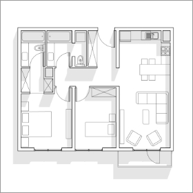 プランＡの間取り図面