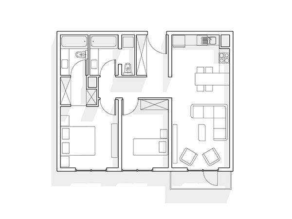 タイプＡの間取り図面