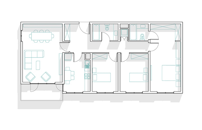タイプＡの間取り図面